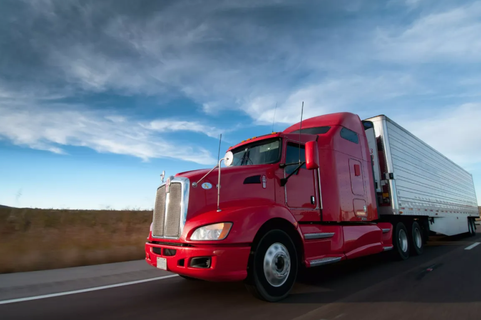 Red Semi Truck